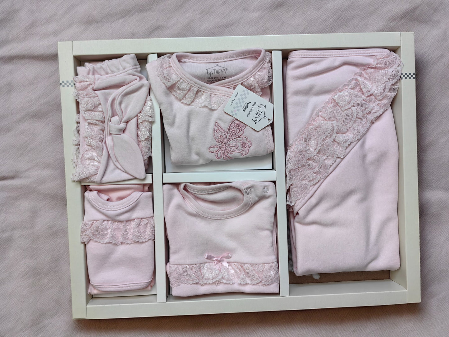 Dantelli 10'lu Hastane Çıkışı - Pembe